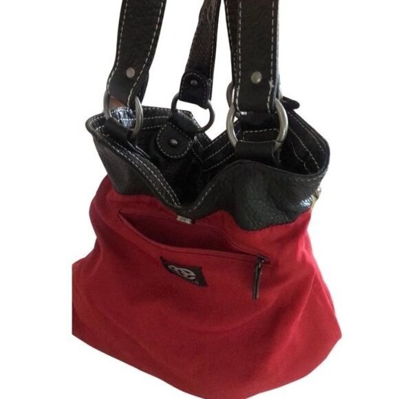 MARCECKO Handbag, Women,  Black  Stylish Exterior, Red Interior, 2 straps - Picture 3 of 5